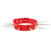 Cuero de PU Ecológico Estilo Gótico Europeo y Americano Unisex Collar de Púas Tachonado Correa para el Cuello Punk Accesorio de Collar de Cuero