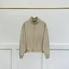 Estilo Outono e Inverno Jaqueta com Zíper e Gola Alta Linha de Moda High Street Nevoeiro Essenciais Jaqueta de Lã Masculina Solta de Manga Longa
