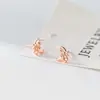 Pendientes de Luna y Arco Exquisitos y Sencillos Estilo Ins Diseño de Nicho de Moda Plata de Ley S925 Nalan M07398