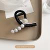 Estilo coreano ins Simple Grab Clip Feminino 2023 Novo Grampo de Pérola Headwear Elegante Shark Clip High-end Headwear