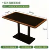Tema de mesa e cadeira estilo rústico para restaurantes ocidentais, cafeterias populares, mesas de jantar em madeira maciça, cadeiras para restaurantes de culinária fusion comercial