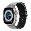 Adecuado para Apple Iwatchs10Se Sports Marine Silicona S11 Bloques de Color Hebilla de Pin de Doble Hebilla Correa de Reloj 9Ultra