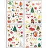 Amazon Transfronterizo Nuevo Navidad Niños Pegatina de Tatuaje Bronceada Dibujos Animados Copo de Nieve Papá Noel Pegatina de Tatuaje Metálica