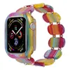 Adecuado para Correa de Reloj Apple S10Iwatch10, Correa de Reloj Elástica con Cuerda de Perlas Ovaladas Applewatch9S9 con Estuche para Reloj
