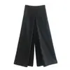 Atacado de Roupas Femininas Transfronteiriças Primavera 2026 Novo Estilo Europeu e Americano Moda Simples Versátil Calças Wide Leg Calças Longas