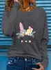 Camiseta de Manga Larga con Estampado de Árbol y Mariposas, Camiseta Estilo Harajuku, Camiseta Gótica Original, Top Casual con Estampado para Mujer Cuello Redondo t