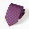 Corbata Anudada a Mano de 8cm Ropa Formal de Negocios para Hombre Negro Puro Accesorios Profesionales para el Trabajo Boda Novio Rayas Borgoña