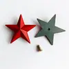 Estrella de cinco puntas tridimensional de 4 cm aleación de zinc chapada en oro accesorios de medalla de estrella de cinco puntas insignia de gorra de estrella tridimensional pasta plana