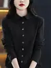 Outono 2026 Novo Estilo Camisa Elegante para Mulheres Escovada Quente Camada Interna Camada Base Roupa Externa Camisa Estilosa Emagrecimento Versátil