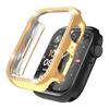 Para Apple Watch caso Applewatch456 capa protetora PC galvanizado diamante incrustado caso oco caso iwatch