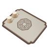 Novo Tapete de Chá Zen Chinês Caminho de Mesa Estilo Chinês Tapete Drenante de Lama Diatomácea Pano Almofada de Mesa de Chá Absorvente Porta-copos Seco para Mesa de Chá