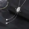 Cadena de suéter de estilo lujoso y ligero de otoño e invierno, collar de borlas largas de alta calidad para mujer, colgante de perlas, accesorios al por mayor