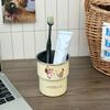 Vaso para Enjuague Bucal de Cachorro Salchicha Lindo Hecho en Casa, Vaso para Cepillo de Dientes de Dibujos Animados de Pareja de Aspecto Elegante para el Hogar, Vaso de Acero Inoxidable y Utensilios para Dientes