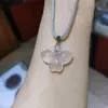 Calcedonia Blanca Natural Nube Auspiciosa Candado Ruyi Colgante Ágata Candado de la Paz Popular Colgante de Joyería de Jade Suministro en Vivo