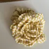 Estilo Mori Flor Amarela Pequena Exquisito Prendedor de Cabelo Simples Prendedor de Cabelo Avançado Presilha Tubarão Tira de Cabelo Xadrez Elegante Coreia do Sul Acessórios de Cabelo