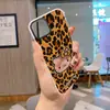 Funda de teléfono transparente con estampado de leopardo y gato KT para iPhone 17, funda protectora estilo chica caliente europea y americana, funda suave de TPU de cobertura total para Apple 15p