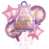 Globo de aluminio transfronterizo para el Día de la Madre tema del Día de la Madre delantal de amor Corona Fiesta de vacaciones decoración globo venta al por mayor