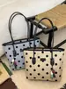 Bolsa Tote de Bolinhas Shuai Mi Home para Mulheres 2026 Nova Grande Capacidade Luxo Leve Nicho Bolsa de Ombro Casual Bolsa para o Dia a Dia