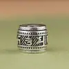 Colgante de plata de ley 925 con diseño retro de ciervo dorado, con diez mil caracteres, texto de juego, cuentas de barril, para mujer, venta al por mayor