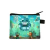 Monedero de Minecraft de Venta Caliente Transfronterizo, Mini Cartera Corta para Niños, Portallaves Portátil para Tarjeta de Acceso, Venta al por Mayor