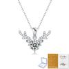 2025 Nueva Cadena de Clavícula de Moissanita de Asta de Lujo Ligero Collar de Plata 925 Regalo de Cumpleaños para Mujer Accesorio de Moda