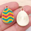 Venta caliente transfronteriza 22 dibujos animados aceite polvo de Pascua conejo huevo colgante DIY pulsera accesorios de joyería al por mayor