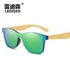 Nuevas gafas de sol polarizadas para hombre y mujer, clásicas, con película de color, con base de bambú Moso. Gafas de bambú transfronterizas de AliExpress 2842.