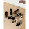 Sapatos Mary Jane estilo fada com laço francês e bolinhas 2026 Moda Nova de Outono Sola Grossa Aumento Oculto de Altura Sapatos Individuais Birkenstock