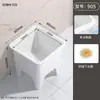 Fregadero de Cerámica para Trapeador con Diseño Elevado y Profundizado, Adecuado para Uso en Balcón, Cubeta para Trapear de Patas Altas para Uso Doméstico, Cubeta para Lavar Trapeadores de Balcón