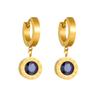 Pendientes de acero de titanio para uso diario, sencillos, con hebilla para todas las orejas, con números romanos, diseño de nicho de moda, exquisitos.