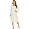 Vestido Europeu e Americano Estilo Halloween 2026 Outono e Inverno Novo Roupa de Casa Confortável Solta Manga Longa Feminino Plus Size Camisola
