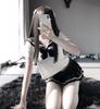 Love Ruo lencería sexy sexy uniforme de estudiante pura pasión divertida falda plisada juego de rol traje 5474