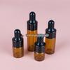 1ml2ml frasco conta-gotas de vidro mini portátil pequena amostra sombreamento frasco de vidro sub-engarrafamento frasco de óleo frasco vazio geração