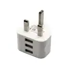 Enchufe Británico de Tres Pines Transfronterizo Edición Hong Kong Cabezal de Carga Estándar Británico Aplicable a Teléfono Móvil Apple Cargador USB Multipuerto 5v1a
