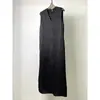Vestido Chaleco Dorado Estilo Francés para Descanso del Té para Mujer, Nuevo Estilo Verano 2025, Elegante y Adelgazante, Vestido de Longitud Media Estilo Vacaciones
