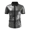 Camisa Formal para Hombre 2024 Camisa de Lentejuelas Fiesta Disco de los 70 Disfraz de Cosplay Xuanzi