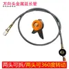 Fogareiro de Cassete de Uso Duplo Conexão Lateral Tubo de Metal Mangueira de Tanque de Gás Liquefeito Adaptador Extensor Conversor para Recipiente