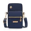 Bolso pequeño portátil para teléfono móvil para mujer, multicompartimento, impermeable, para deportes de ocio, venta al por mayor, bolso cruzado