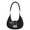 Bolsas de Ombro para o Dia a Dia Bolsas de Ombro para o Trabalho Bolsas Femininas Retrô para Outono 2024 Novo Design de Nicho Cor Doce Lua Crescente Leitão