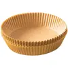 Bandeja de papel para hornear específica para freidora de aire, almohadilla de papel absorbente de aceite, papel de silicona para alimentos domésticos, cuenco de papel de aluminio, papel de hornear, grado alimenticio