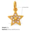 Acessórios de Joias Europeus e Americanos Transfronteiriços de Alto Padrão com Pingente de Estrela e Lua e Anjo com Diamantes Brilhantes e Design de Sol e Flecha