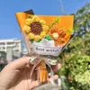 Mini ramo de flores de pompón de hilo tejido, mini ramo de girasol artificial, flores artificiales como regalo o recuerdo