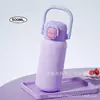 Novo Copo Térmico Infantil 3D de Desenho Animado Copo Simples com Canudo Alto Valor de Aparência Unissex Estudante Copo de Água Portátil