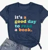 Comércio Exterior Tops Femininos E-commerce Transfronteiriço Amazon Livro Estampado de Flores Colorido Camiseta de Algodão