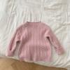Suéter torcido infantil 0-6 anos outono Coreia do Sul roupas infantis meninas cor sólida casaco de outono roupas de bebê tendência CY887