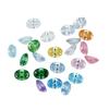Love spark número 9 tornero cielo estrellado qianxi qianxi cortador óvalo huevo de paloma denier color blanco circón cz