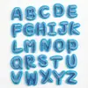 Patches bordados coloridos de letras transfronteiriços, patches para reparo de furos em roupas, decoração DIY para mochilas, 26 patches de letras em inglês