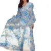 Vestido Largo de Vacaciones de Verano 2027 Nuevo Transfronterizo Europeo y Americano Amazon Cintura Alta Elegante Estilo Francés Delgado Acampanado