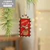 Pingentes de Natal Criativos de Madeira Mais Vendidos Transfronteiriços DIY Cena de Natal Árvore de Natal Boneco de Neve Papai Noel Enfeites Decorativos