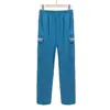 Calça com Cintura Elástica, Outono e Inverno Engrossada para Gestantes Tamanho Grande Calça Cirúrgica, Calça Ajustável Elástica para Doutor e Enfermeira